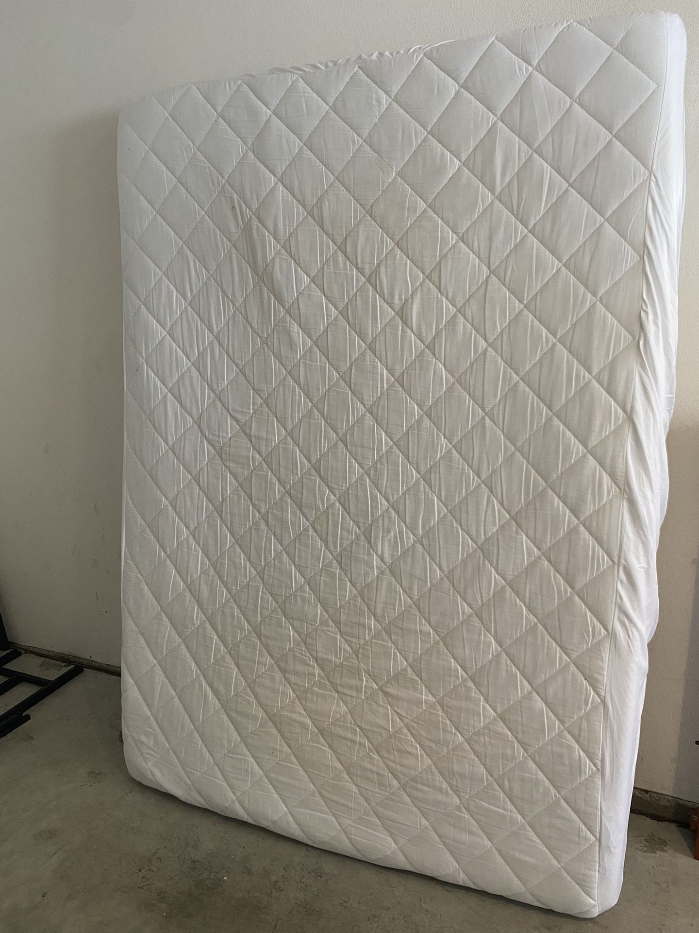 Full Size Mattress ($80) And Bed Frame ($25)