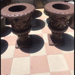 New Flower Pots Made Out Of Cement Perfect Gift 💝 
