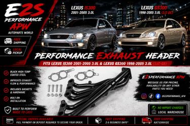 2001–2005 Lexus IS300 / GS300 3.0L (2JZ-GE) Performance Exhaust Header