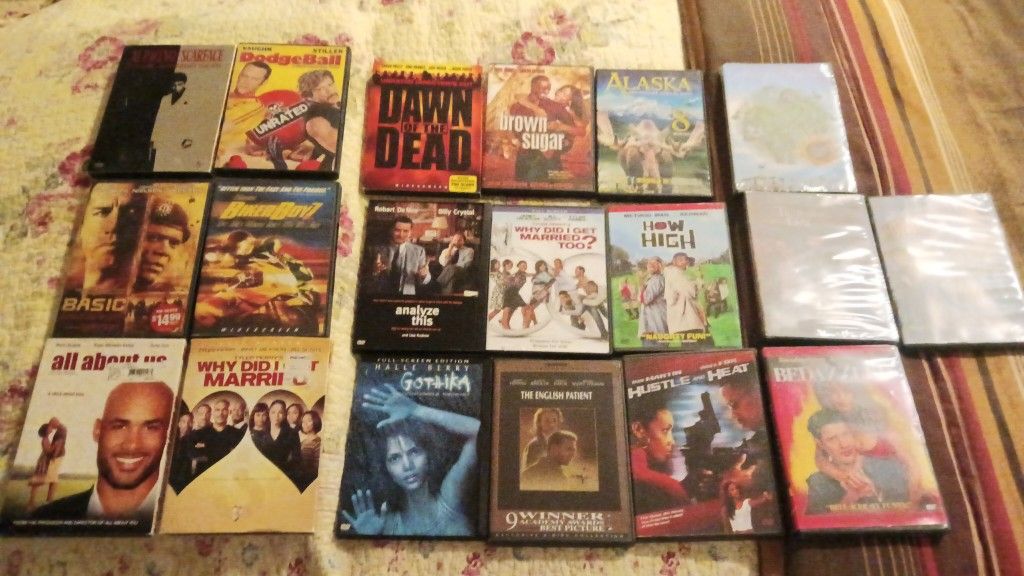 ASSORTMENT OF 17 DVD MOVIES +2 BRAND NEW
