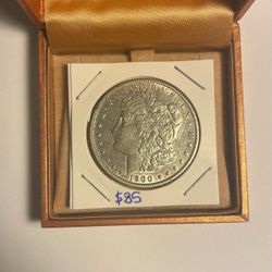 1900 - PMorgan Silver Dollar VF Very Fine 90% Silver $1 Coin