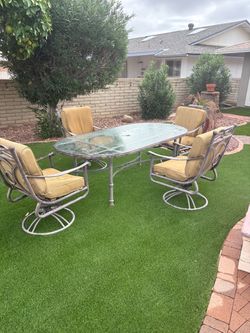 Patio table and chairs