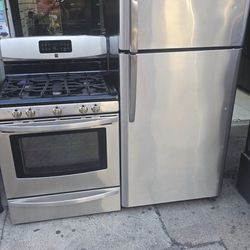 Refrigerator and gas stove 30 inches