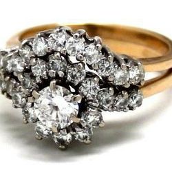 Ladies Diamond/14K Gold Wedding Set