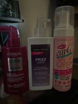 3 BOTTLES OF CURLY HAIR PRODUCTS
