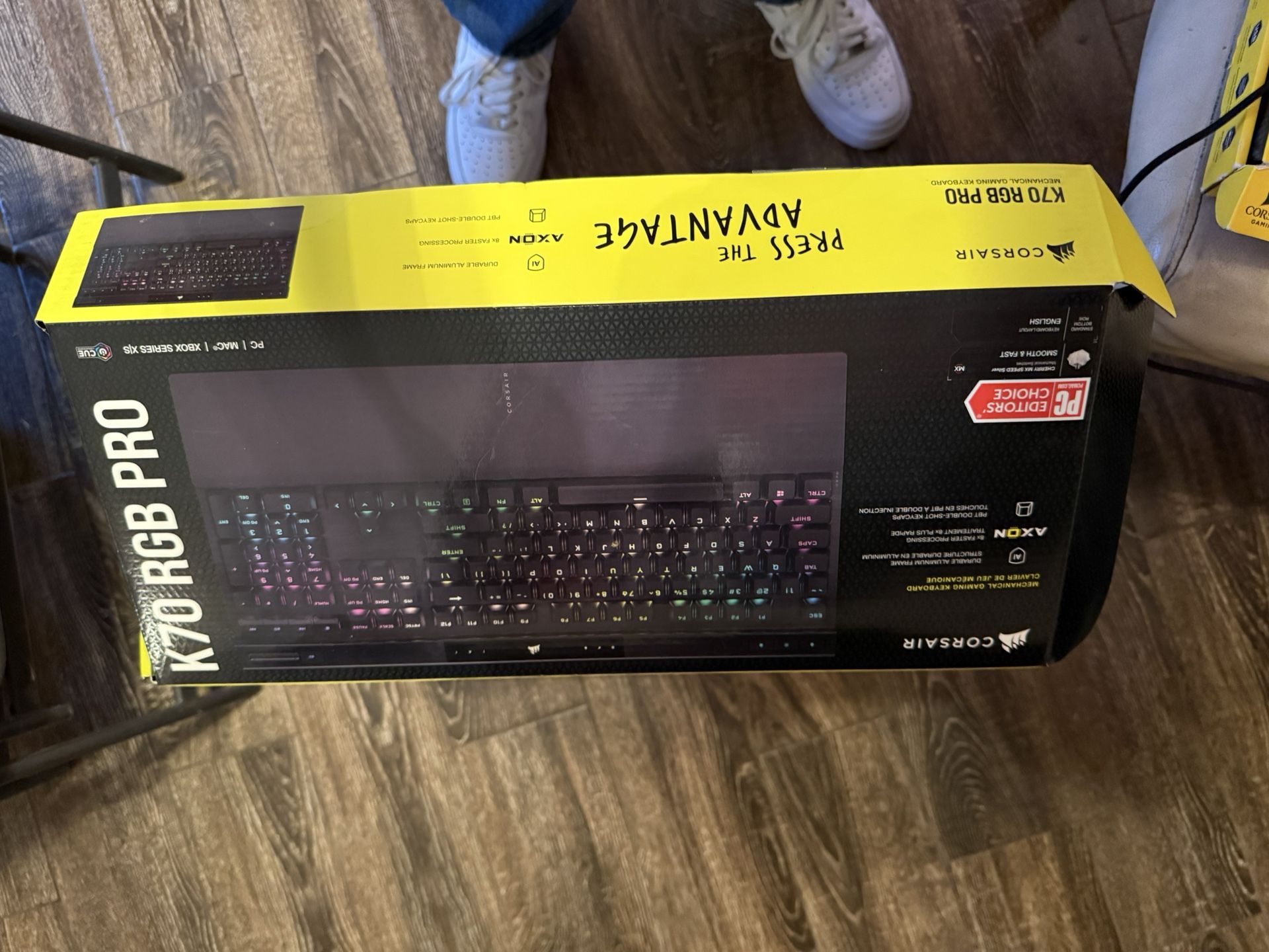 CORSAIR - K70 RGB PRO Mechanical Gaming Keyboard with PBT DOUBLE SHOT PRO Keycaps