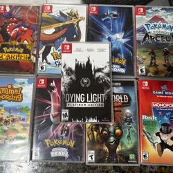 Nintendo Switch Game Collection Pokémon And Others 