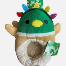 Christmas Duck Squishmallow Kids Slippers 