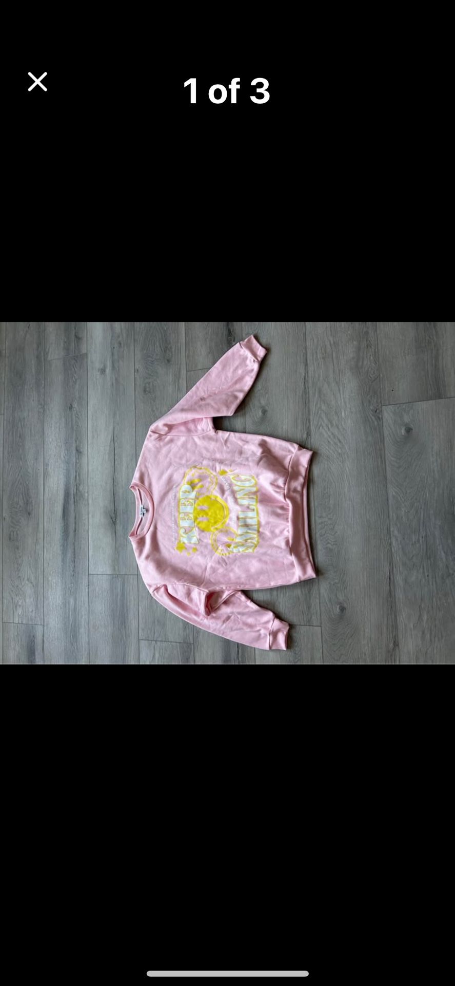 Pink Keep Smiling Sweatshirt