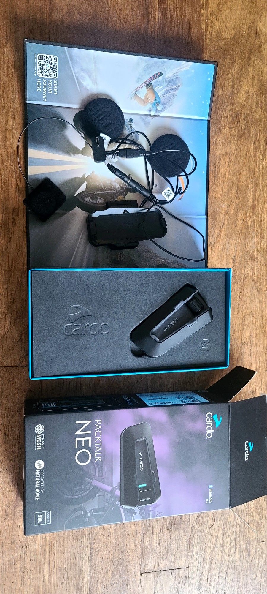 Like New Cardo Packtalk (Original) - DMC/Bluetooth Headset - Complete in Box