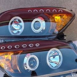 06-08 Toyota Rav4 LED Projector Headlights Luces Focos Micas Faros Faroles