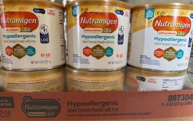 Nutramigen formula 8oz 28oz sell or trade for Enfamil 12oz cans