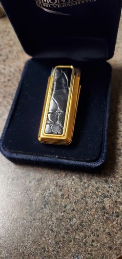 New Yorker Black Alligator Money Clip