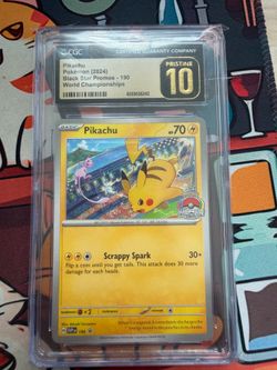 Pokémon Pikachu world championship cgc prisitne 10