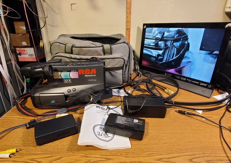 RCA VHS Camcorder Model CC4371 and Accessories Tested And Working