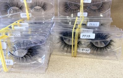 New Lot Of 28 Pair Eye Lashes Eyelashes Thick Thin Long Hair Disposable Daily Wear