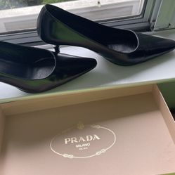 Short Black Prada Heels