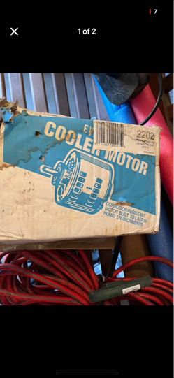 Cooler motor 115 volts 1/3 horse power 2 speed