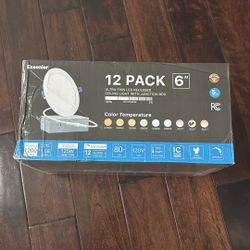 Ensenior 12 Pack 6 Inch LED Recessed Ceiling Light 