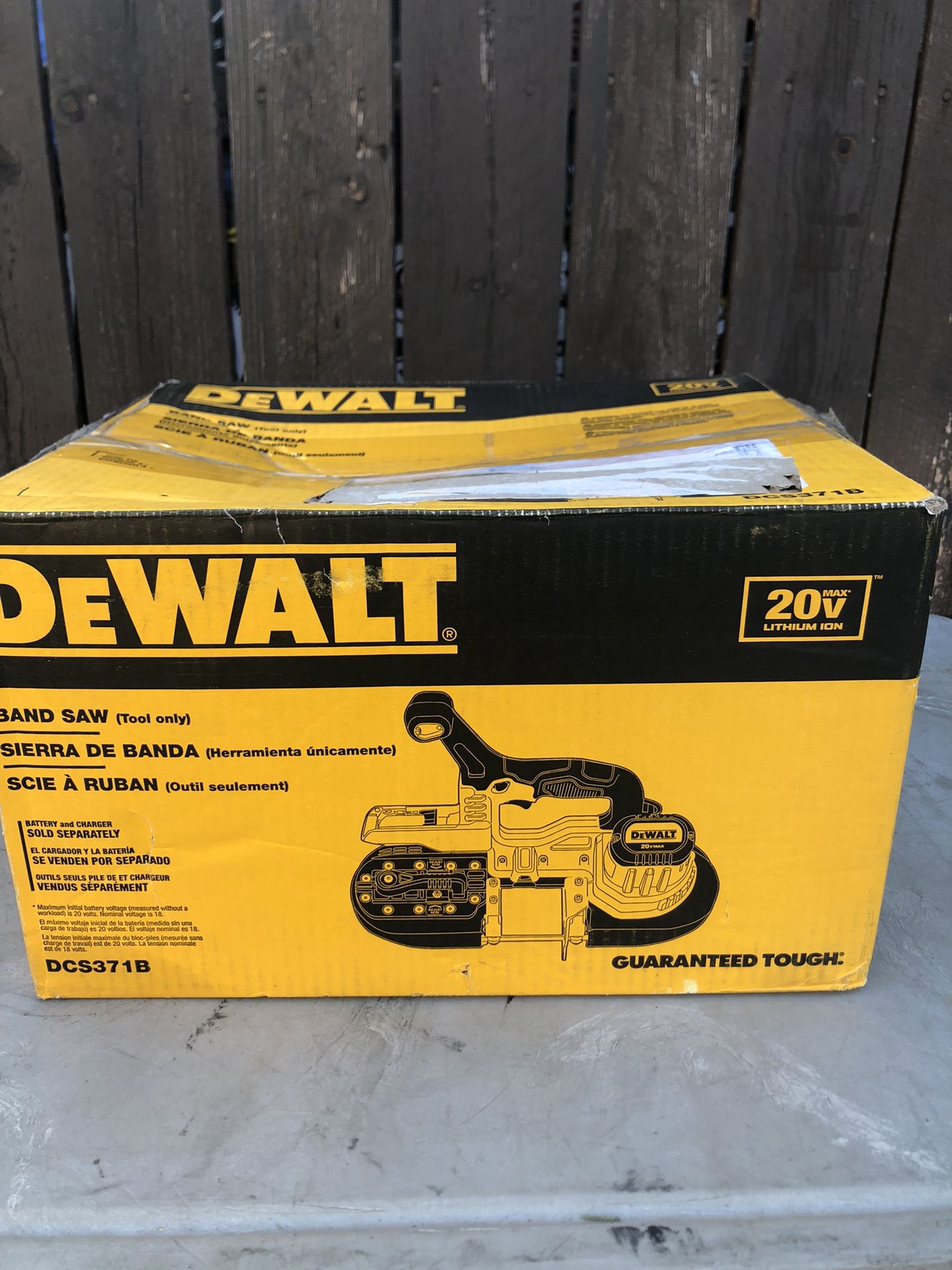 Dewalt DCS371B 20V Max* Li-Ion Band Saw (Tool Only)