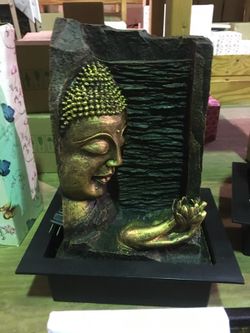 Buddha fountain 17" tall