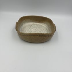 Small Vintage Devica Gres de Viana Portuguese Studio Art Pottery Bake Dish / Table Centerpiece / catchall bowl 
