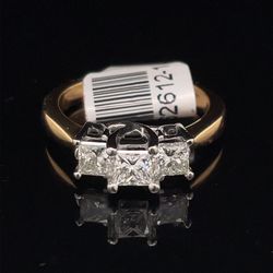 18KT Yellow Gold Diamond Ring 6.10g 1CTW Size 7 162612
