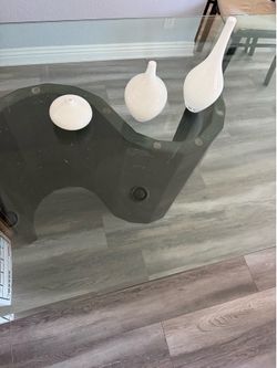 Dining room table and break front