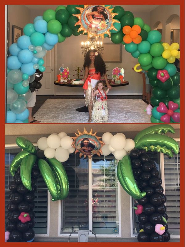 Balloon Garland Moana Party Decorations for Sale in Los Angeles, CA -  OfferUp