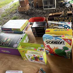 Games, books cd - moving sale.  Everything must go