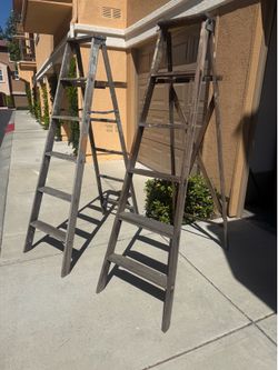 Vintage Wooden Ladders