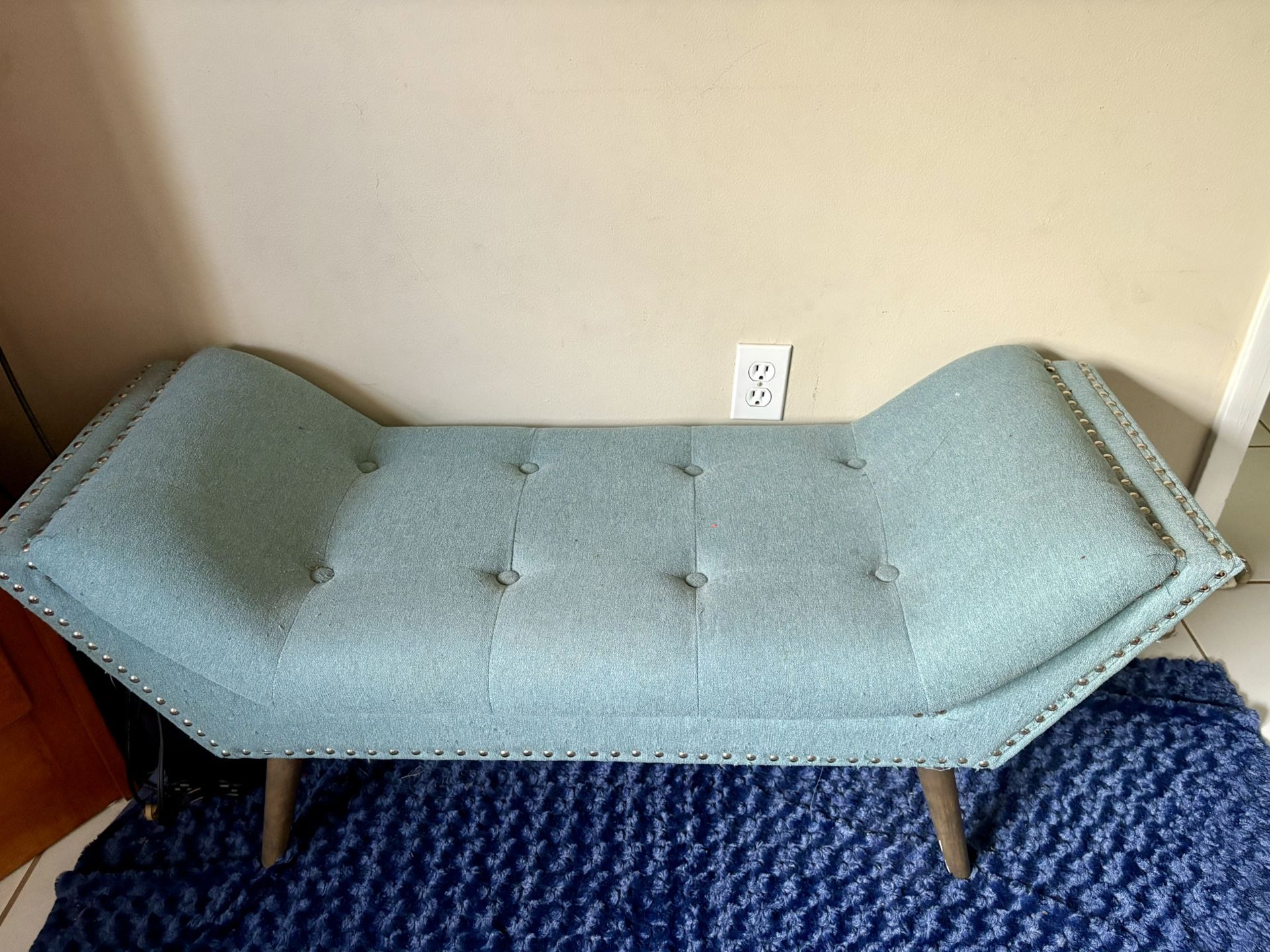 Beautiful Large Ottoman Bench 47” Length X 20” Height X 17 “ Width 