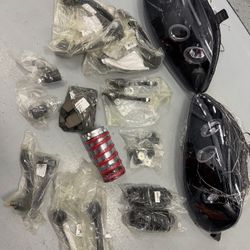 96-98 Honda Civic Front End Kit And Head Lights 