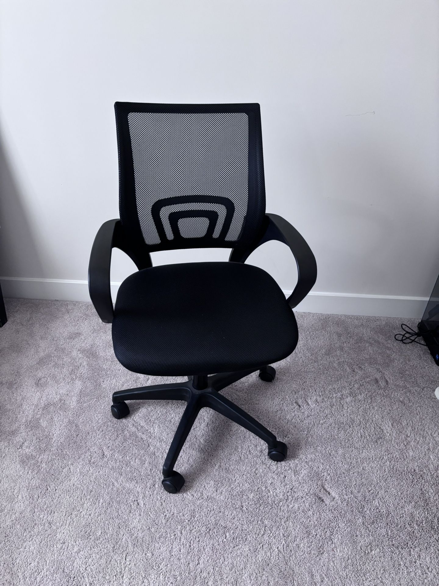 Ergonomic Office Chair | Black | Mid-Back Swivel Desk Chair