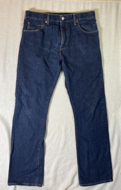 Levi's Mens 517 Slim Bootcut Dark Wash Denim Blue Jeans W33 L34