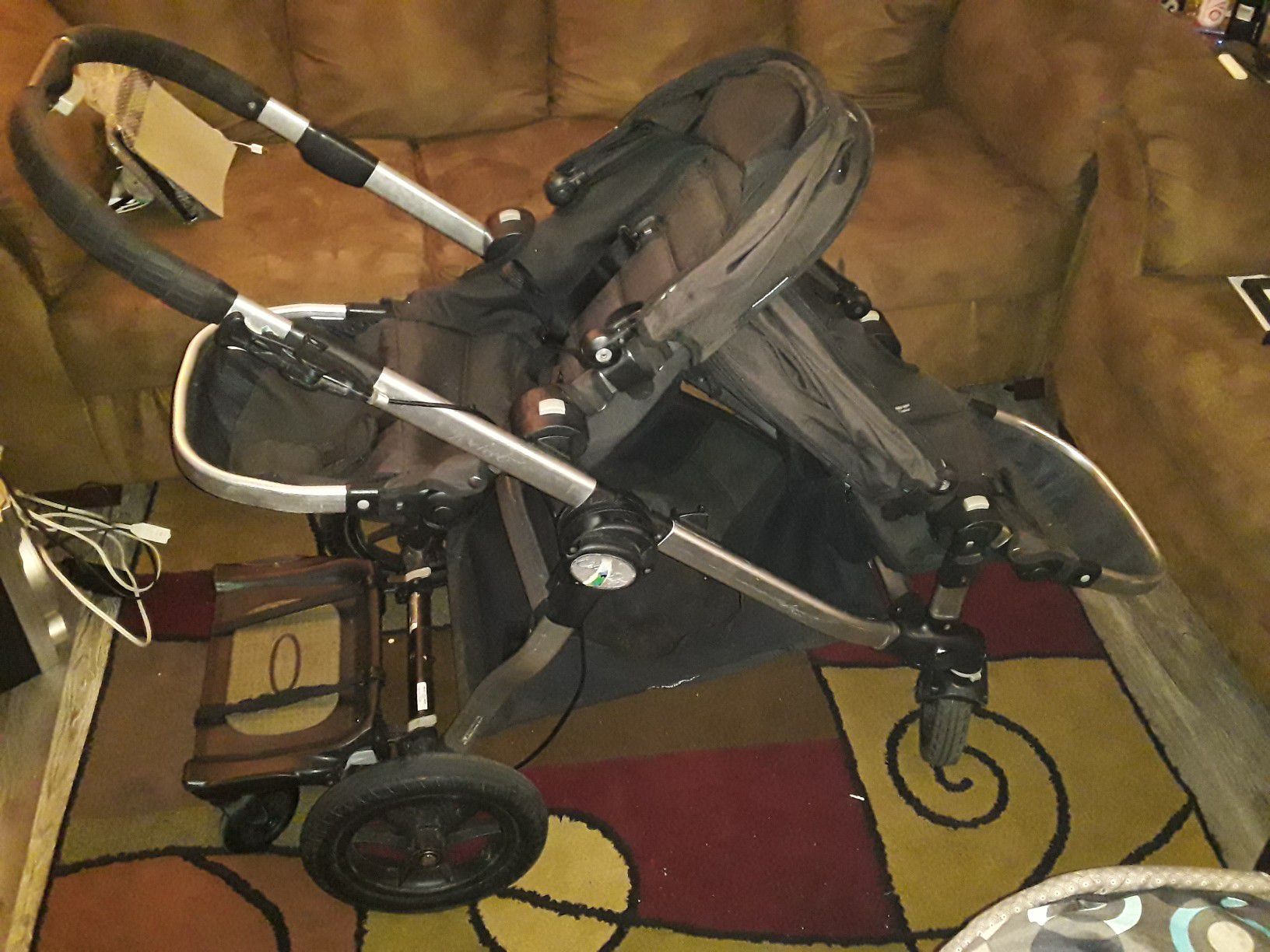 2 seater stroller with glider board (45lbs) limit on board