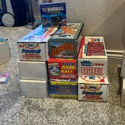 Boxes Of Baseball Cards 1987-91