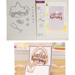 HIP HIP HOORAY 12pc Celebration Dies