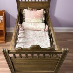 Free Antique Wooden Baby Doll Crib
