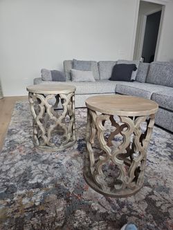 Wood side tables 2
