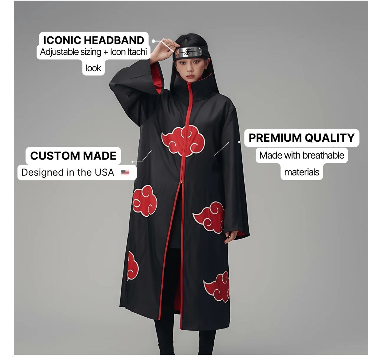 Disfraz Costume Naruto Halloween Ninja Accessories