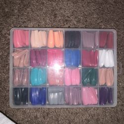 Press On Nails (24 Colors) And Gel X Nails 