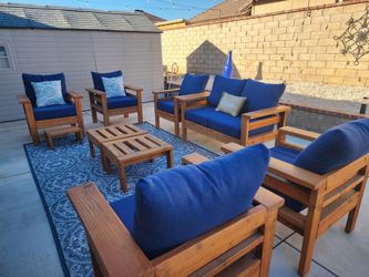 WOOD PATIO FURNITURE