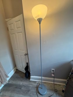 Silver Torchiere Floor Lamp