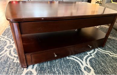 Solid wood coffee table