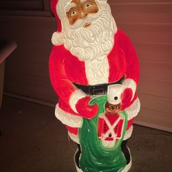 Vintage Empire Black Santa 41” Blow Mold