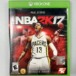 NBA 2K17 Xbox One 2016 Complete with Manual and Inserts Paul George Cover Tested
