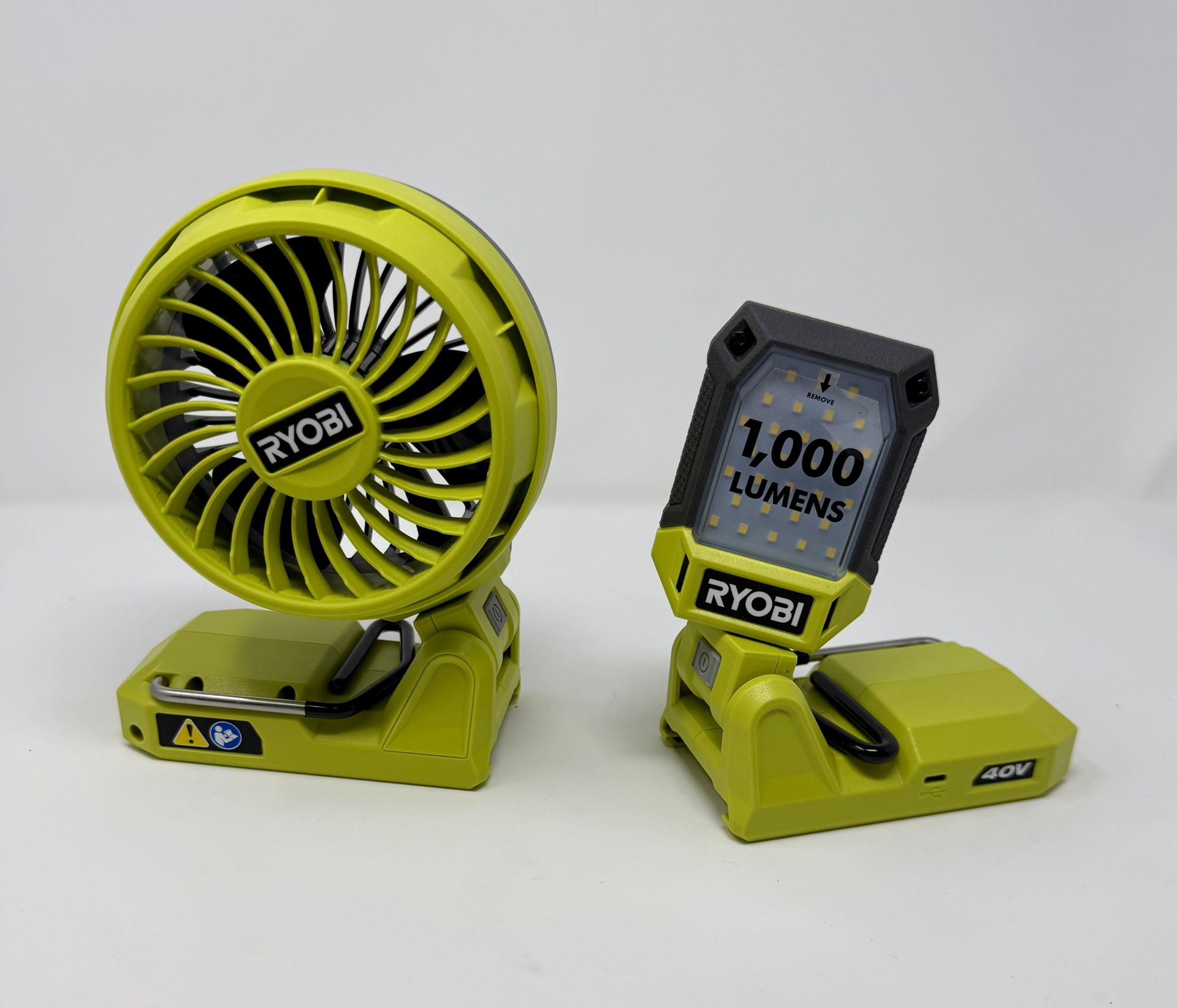 RYOBI 40v Battery Topper Fan & Light