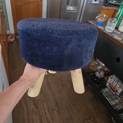 Blue Footstool