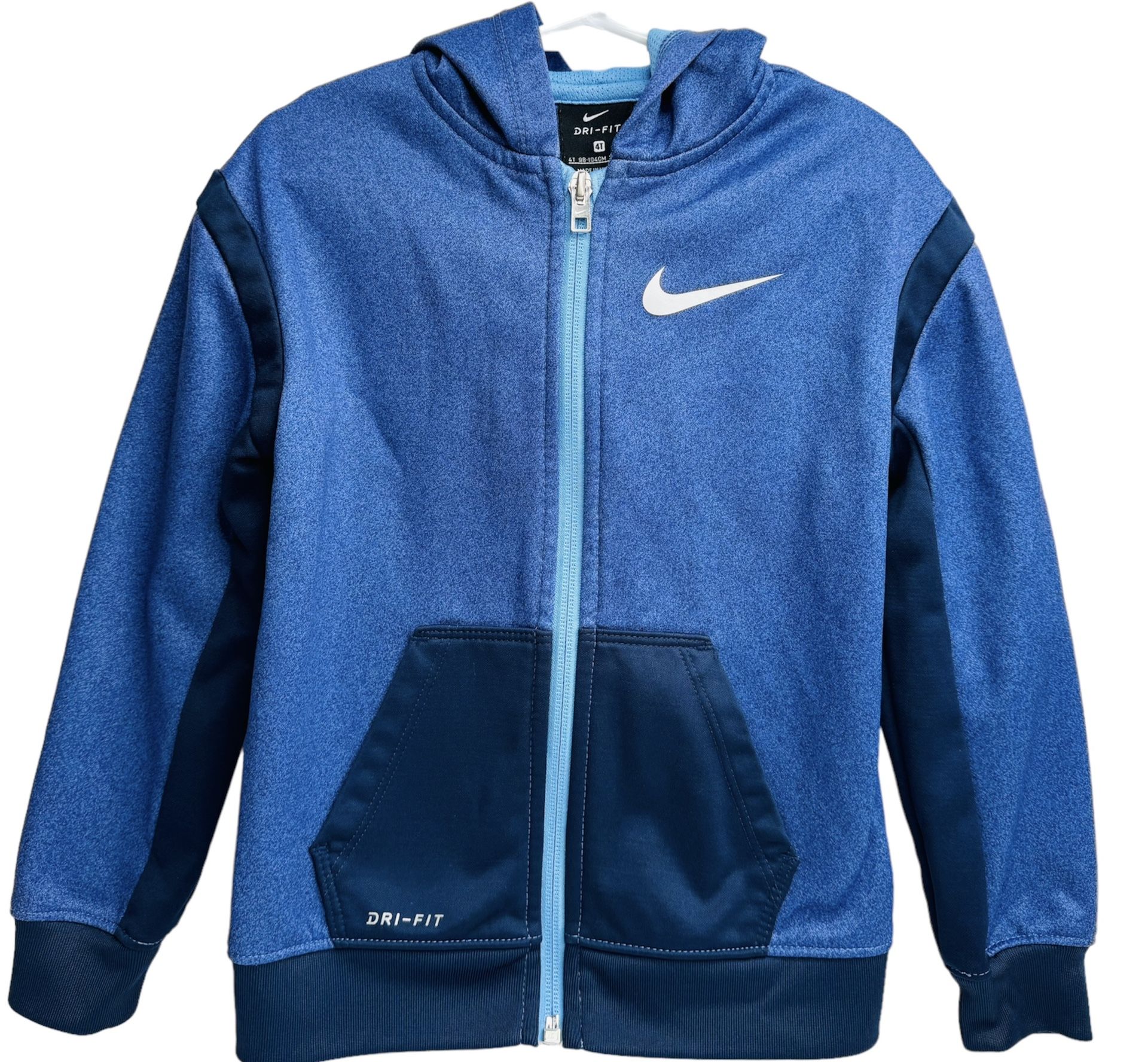 NIKE DRI FIT FULL ZIP LONG SLEEVE HOODED ATHLETIC JACKET BOYS 4T for Sale in Los Angeles CA OfferUp